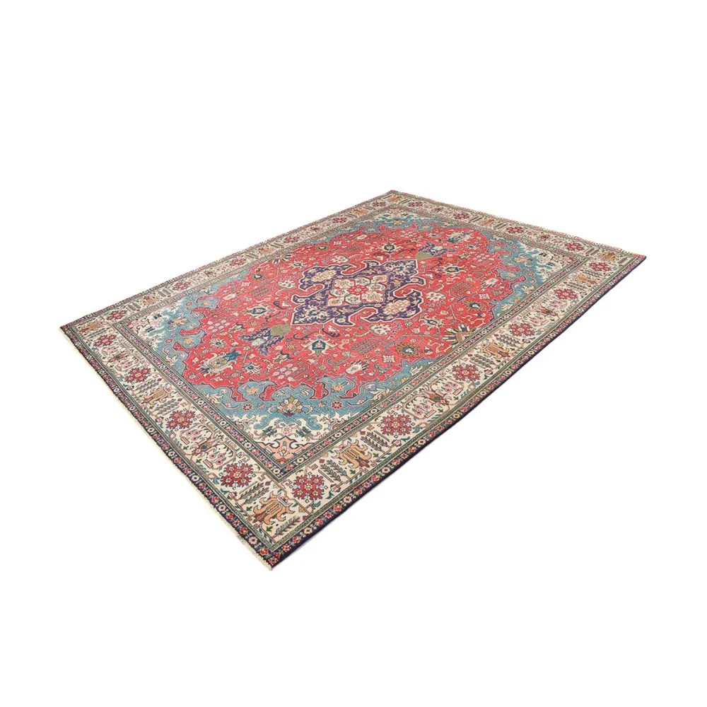 Tapete Persa - Tabriz - 343 x 255 cm - vermelho