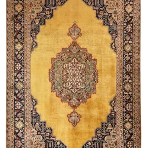 Tapete Persa - Tabriz - 354 x 237 cm - ouro