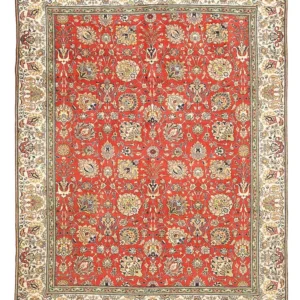 Tapete Persa - Tabriz - 373 x 284 cm - vermelho