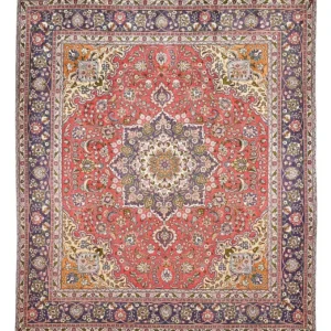 Tapete Persa - Tabriz - 374 x 300 cm - vermelho