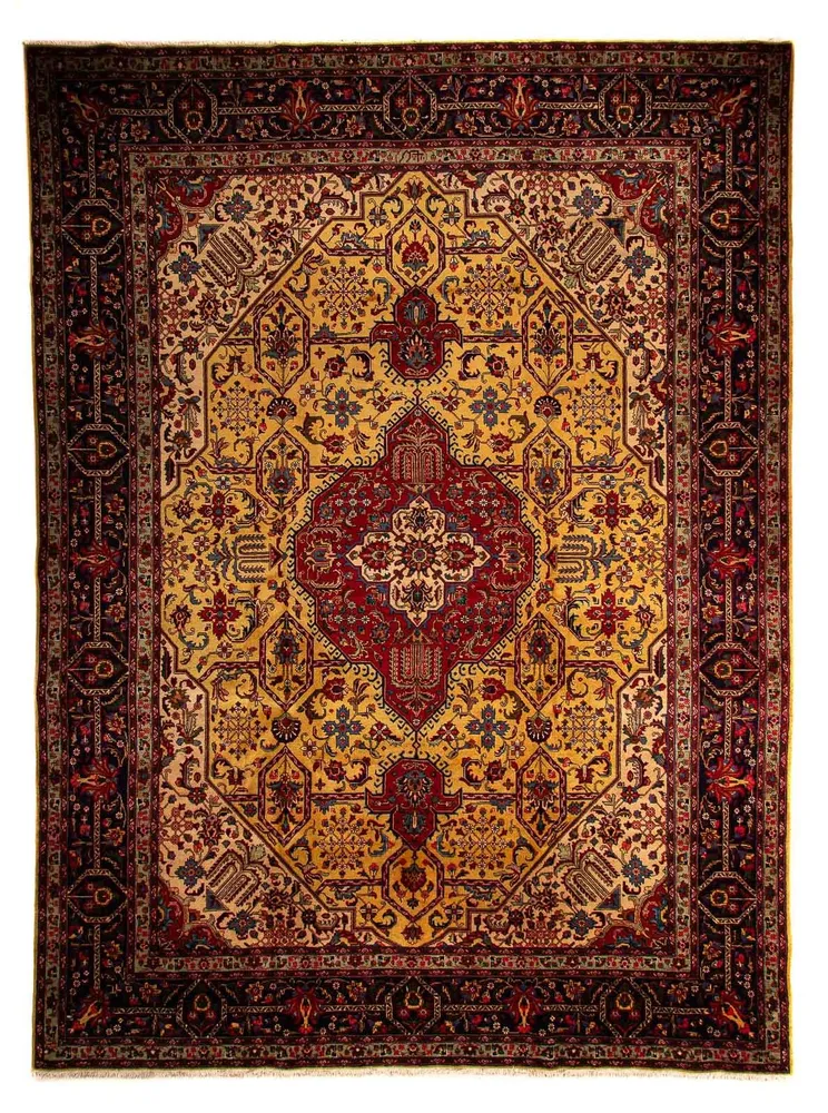 Tapete Persa - Tabriz - 397 x 297 cm - bege