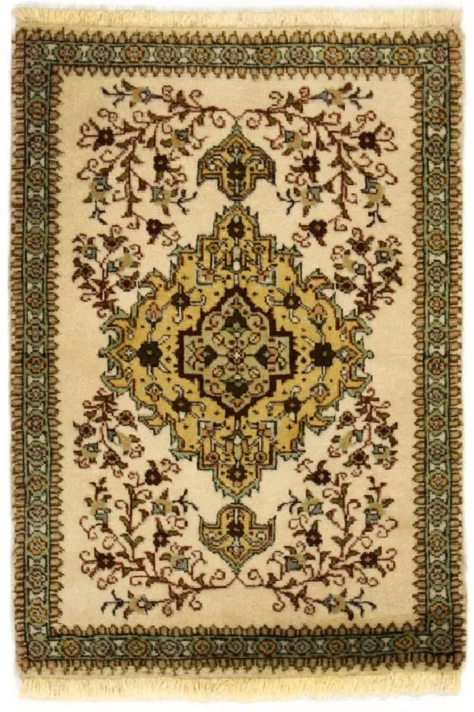 Tapete Persa - Tabriz - 87 x 62 cm - bege