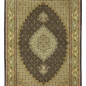 Tapete Persa - Tabriz - Royal - 146 x 102 cm - verde escuro