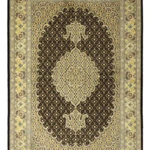 Tapete Persa - Tabriz - Royal - 148 x 100 cm - verde azeitona