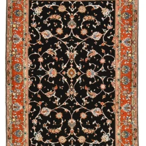 Tapete Persa - Tabriz - Royal - 150 x 102 cm - azul escuro