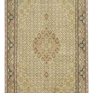 Tapete Persa - Tabriz - Royal - 152 x 101 cm - verde azeitona