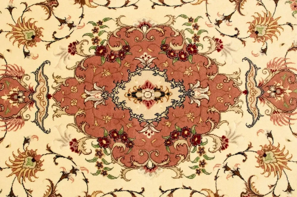 Tapete Persa - Tabriz - Royal - 154 x 102 cm - bege