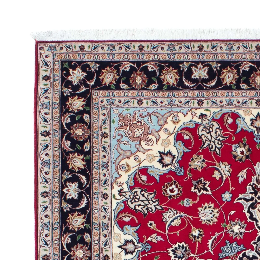 Tapete Persa - Tabriz - Royal - 200 x 153 cm - vermelho escuro