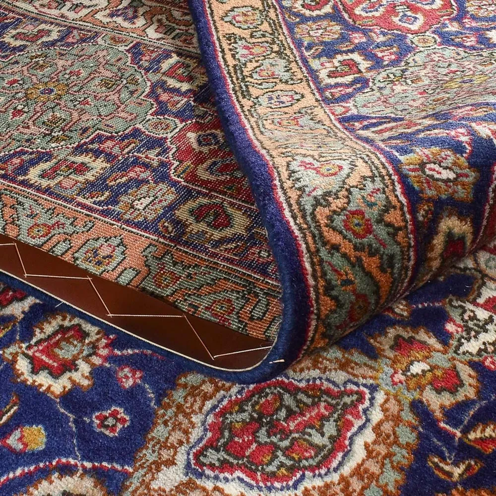 Tapete Persa - Tabriz - Royal - 387 x 297 cm - azul escuro