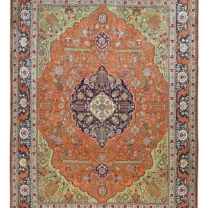 Tapete Persa - Tabriz - Royal - 408 x 293 cm - laranja