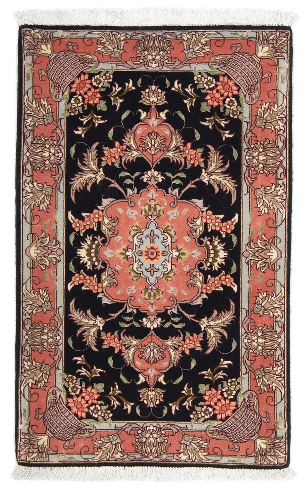 Tapete Persa - Tabriz - Royal - 90 x 60 cm - azul escuro