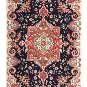 Tapete Persa - Tabriz - Royal - 92 x 61 cm - azul escuro