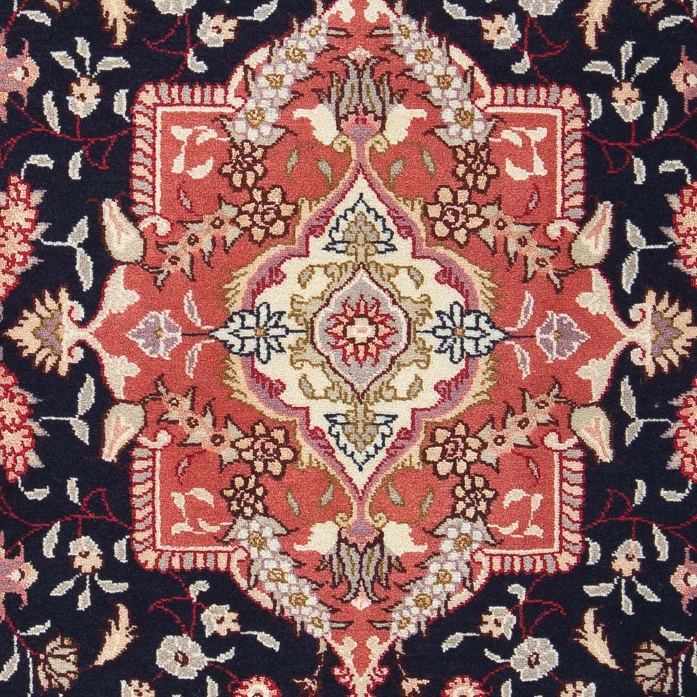 Tapete Persa - Tabriz - Royal - 92 x 61 cm - azul escuro