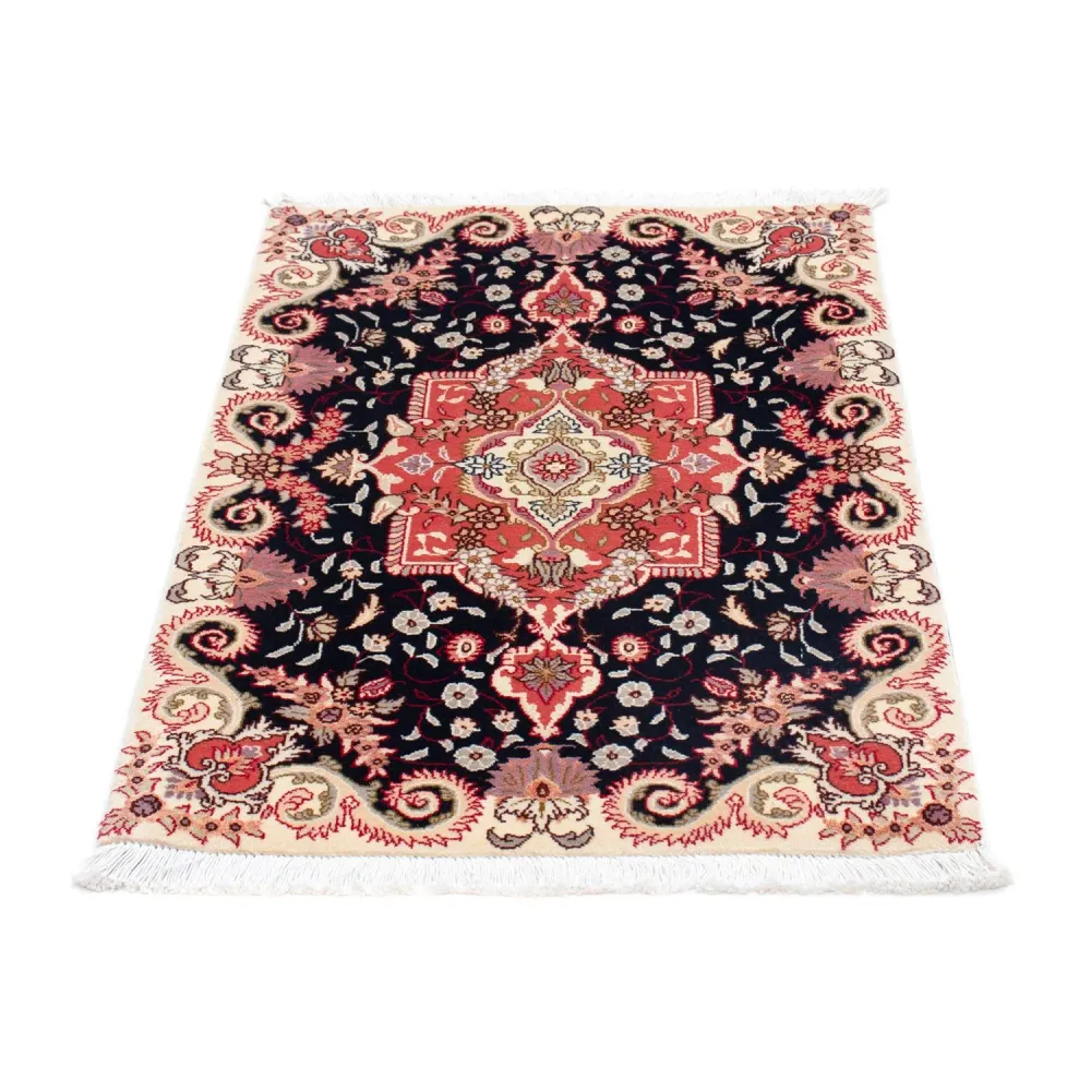 Tapete Persa - Tabriz - Royal - 92 x 61 cm - azul escuro