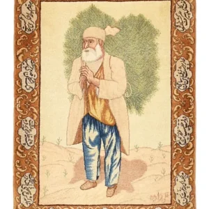 Tapete Persa - Tabriz - Royal - 73 x 56 cm - multicolorido