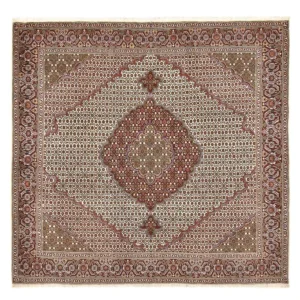 Tapete Persa - Tabriz - Royal praç - 204 x 200 cm - castanho