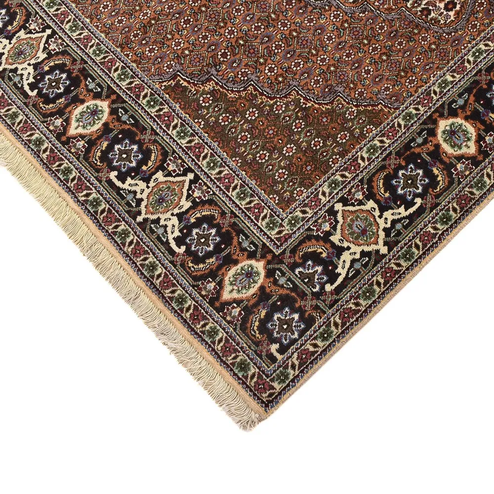 Tapete Persa - Tabriz - Royal praç - 204 x 200 cm - castanho claro