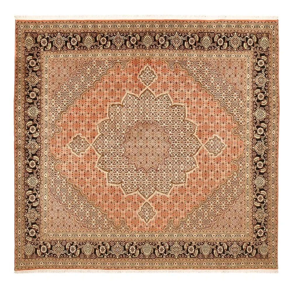 Tapete Persa - Tabriz - Royal praç - 253 x 245 cm - bege escuro