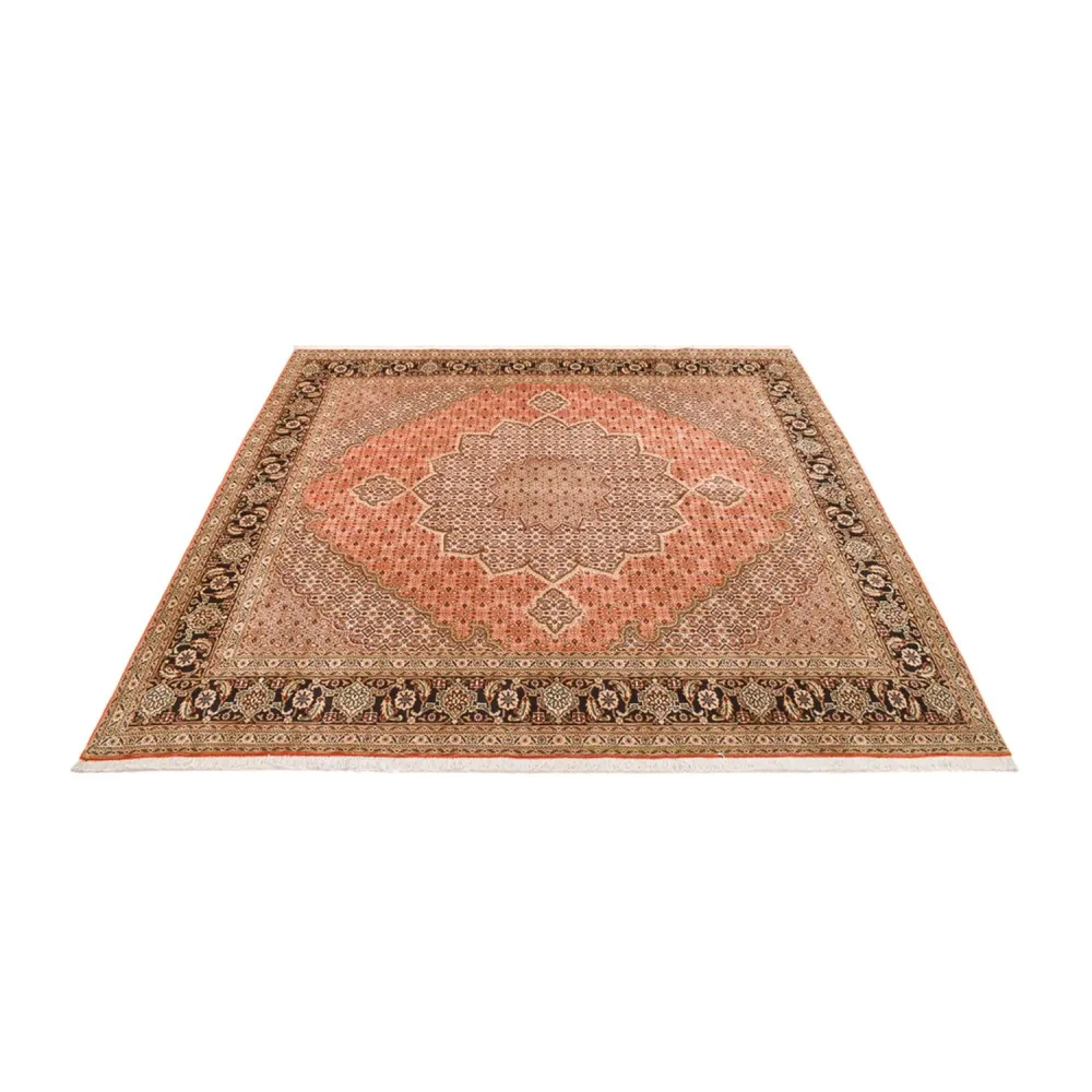 Tapete Persa - Tabriz - Royal praç - 253 x 245 cm - bege escuro