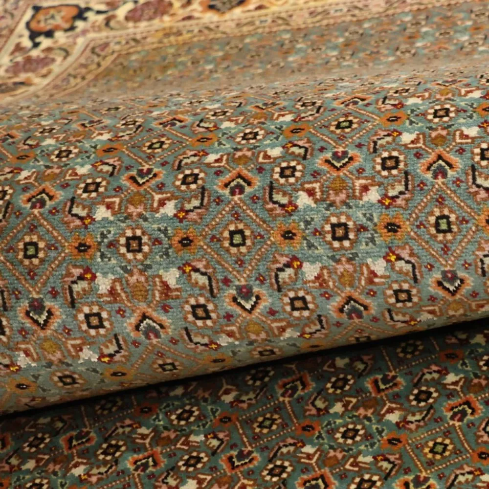 Tapete Persa - Tabriz - Royal - Real - 145 x 101 cm - verde azeitona