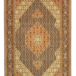 Tapete Persa - Tabriz - Royal - Real - 153 x 101 cm - bege escuro