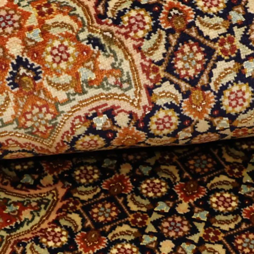 Tapete Persa - Tabriz - Royal - Real - 153 x 101 cm - bege escuro