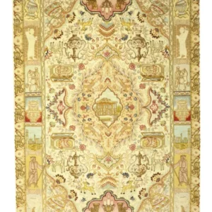 Tapete Persa - Tabriz - Royal - Real - 160 x 102 cm - areia