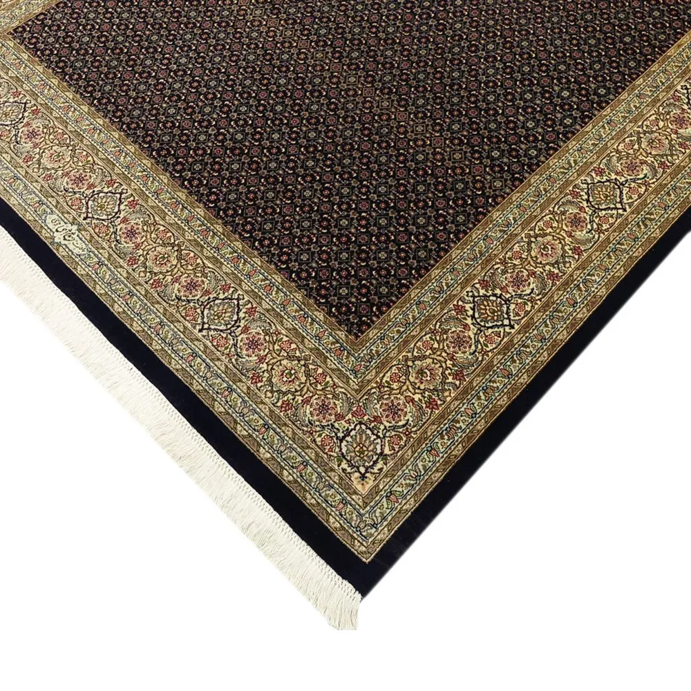 Tapete Persa - Tabriz - Royal - Real - 194 x 153 cm - bege escuro