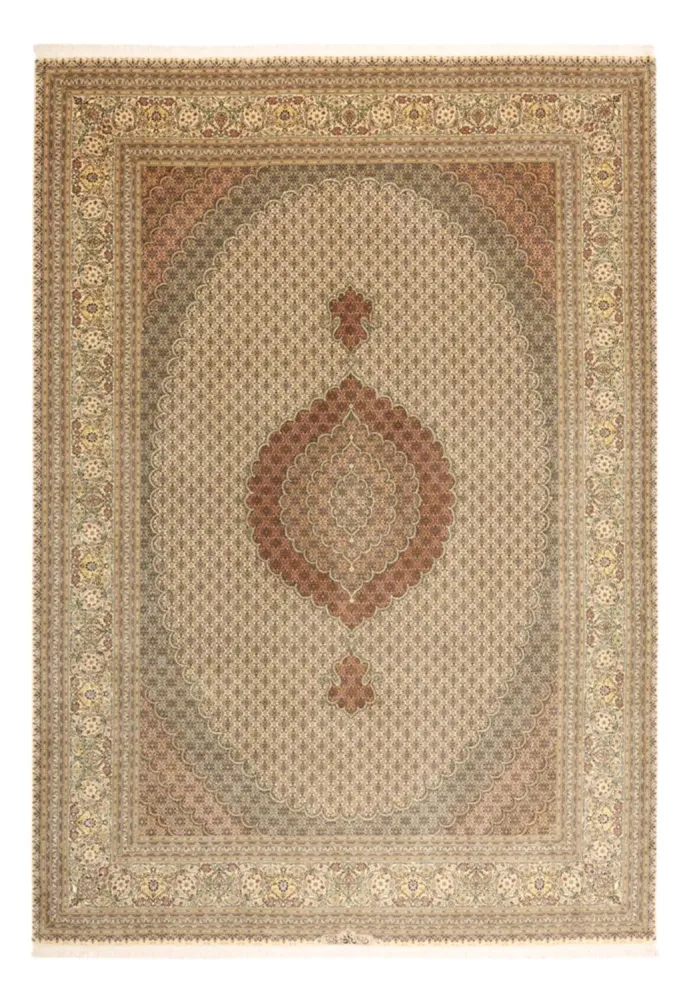 Tapete Persa - Tabriz - Royal - Real - 348 x 248 cm - bege claro