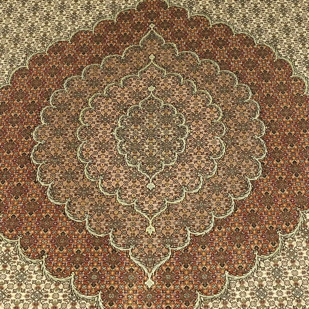 Tapete Persa - Tabriz - Royal - Real - 348 x 248 cm - bege claro