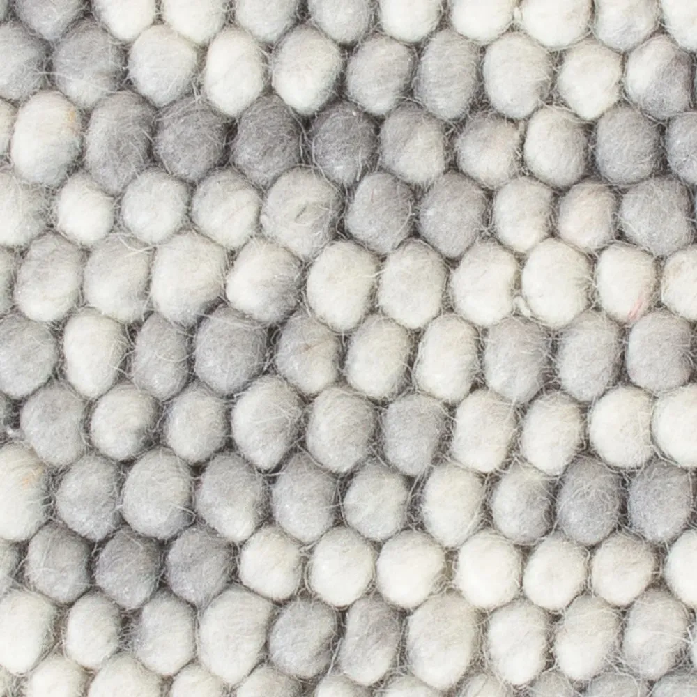 Tapete de lã praç - 32 x 32 cm - cinzento claro