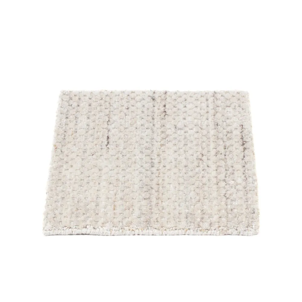 Tapete de lã praç - 31 x 31 cm - cinzento claro