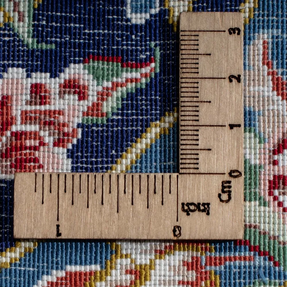 Tapete de seda - Ghom Silk - Premium - 40 x 28 cm - azul escuro
