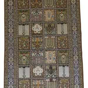 Tapete de seda - Kashmir Silk - 152 x 90 cm - castanho