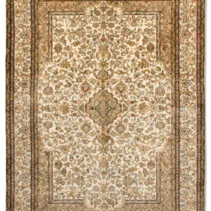 Tapete de seda - Kashmir Silk - 186 x 126 cm - bege