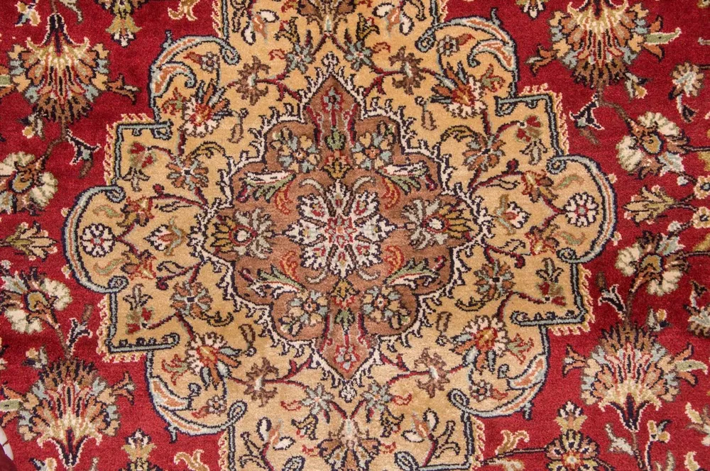 Tapete de seda - Kashmir Silk - 245 x 170 cm - vermelho