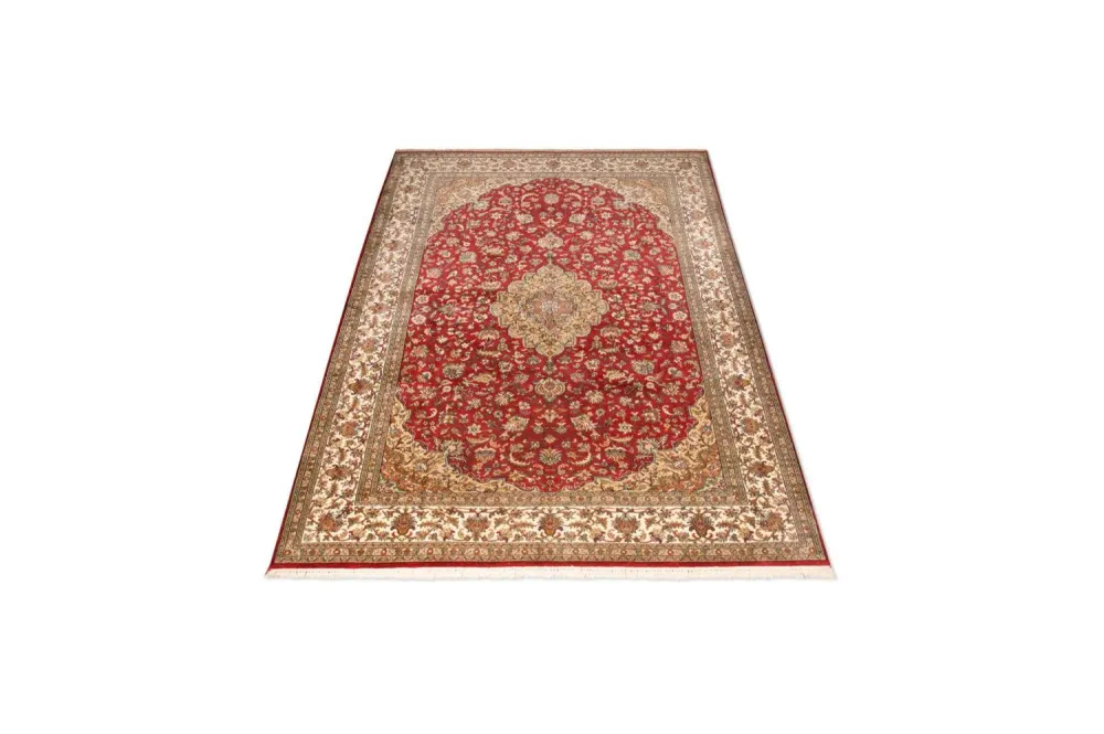Tapete de seda - Kashmir Silk - 245 x 170 cm - vermelho