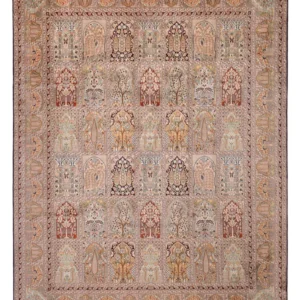 Tapete de seda - Kashmir Silk - 308 x 242 cm - bege escuro