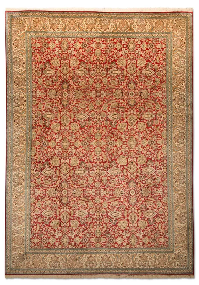 Tapete de seda - Kashmir Silk - 311 x 211 cm - vermelho