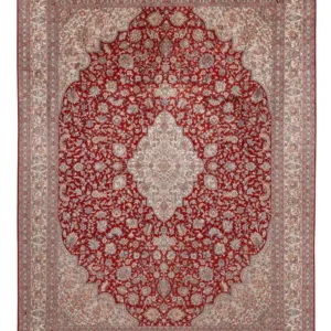 Tapete de seda - Kashmir Silk - 332 x 245 cm - vermelho