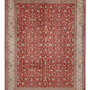 Tapete de seda - Kashmir Silk - 340 x 250 cm - vermelho