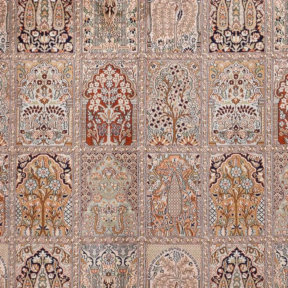 Tapete de seda - Kashmir Silk - 362 x 274 cm - bege escuro