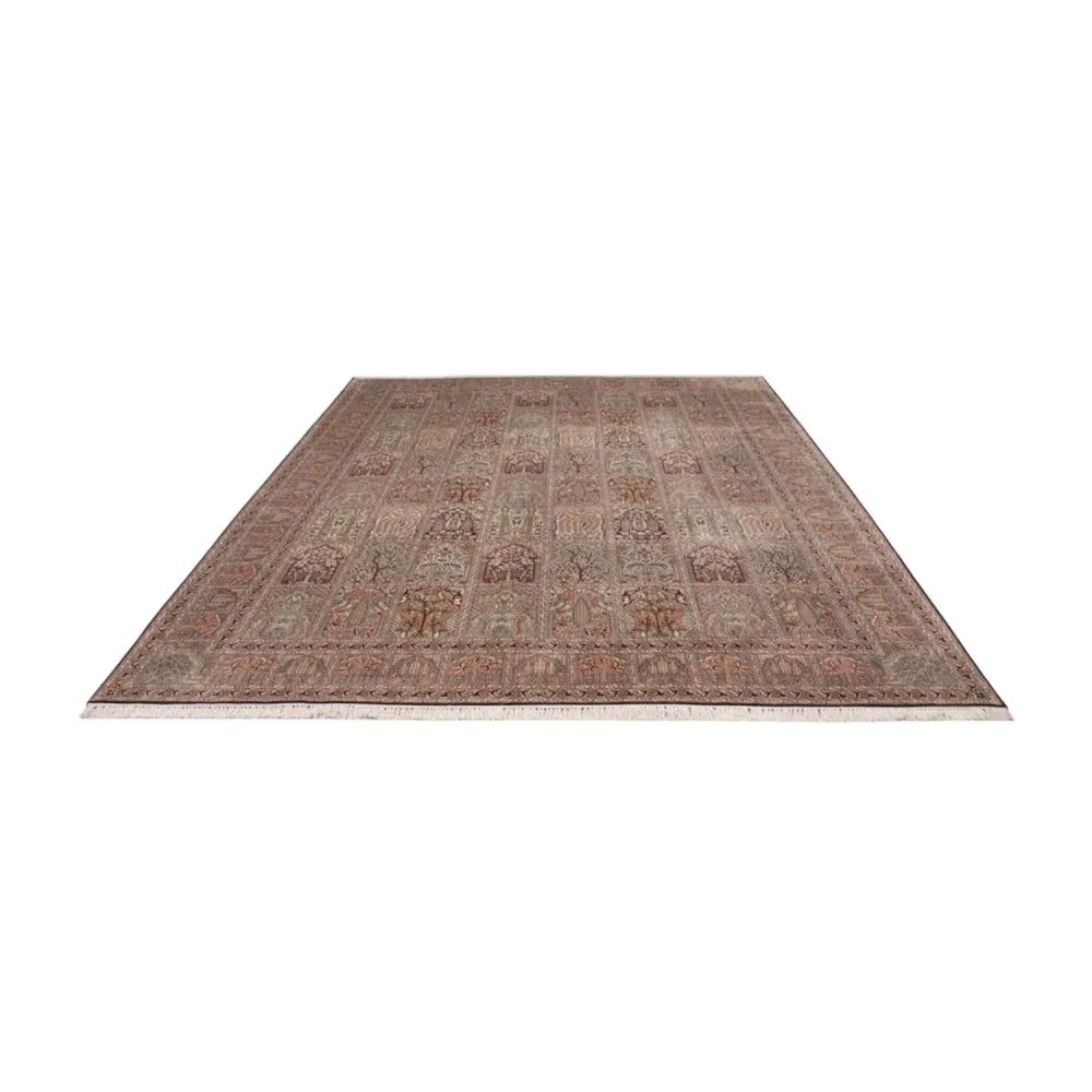 Tapete de seda - Kashmir Silk - 362 x 274 cm - bege escuro