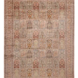 Tapete de seda - Kashmir Silk - 403 x 298 cm - bege escuro