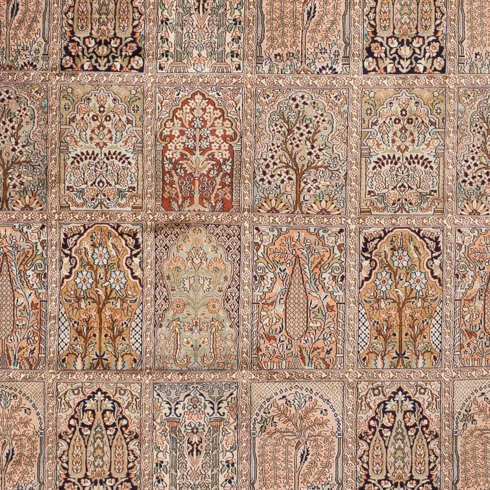 Tapete de seda - Kashmir Silk - 403 x 298 cm - bege escuro
