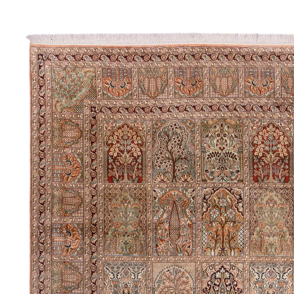 Tapete de seda - Kashmir Silk - 403 x 298 cm - bege escuro