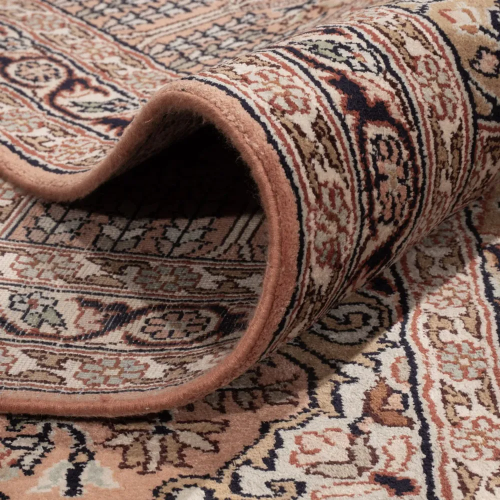 Tapete de seda - Kashmir Silk - 403 x 298 cm - bege escuro