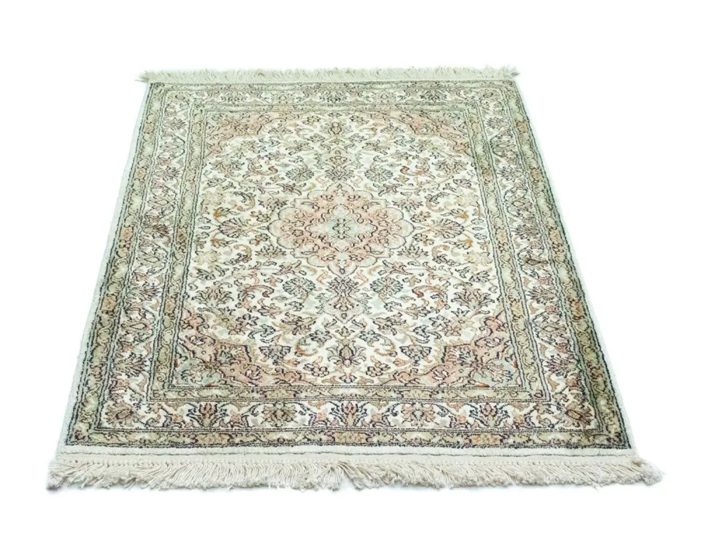Tapete de seda - Kashmir Silk - 90 x 66 cm - bege