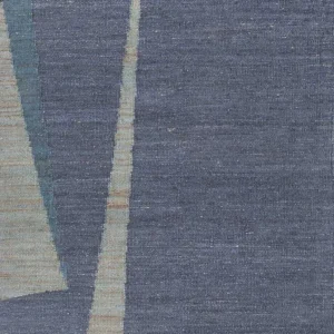 Tapete de sisal - 270 x 180 cm - azul-mar