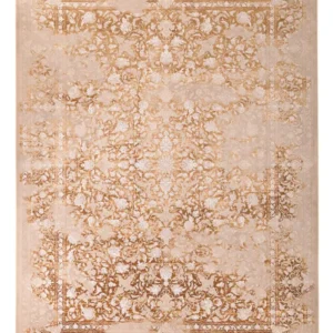 Tapete de tecido oriental - 350 x 250 cm - bege escuro